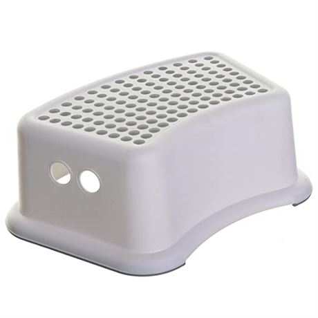 Dreambaby Step Stool Toddler Potty Training Aid with Non Slip Base, Gray Dots