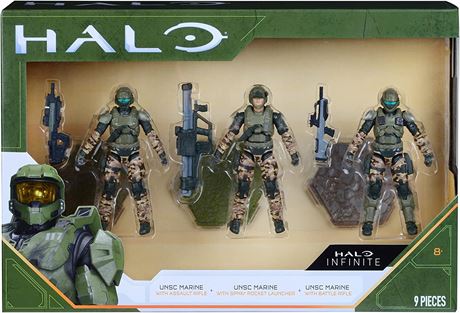 HALO 4� 3 Figure Pack Assortment - UNSC Marines