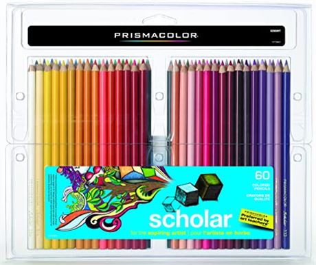 Prismacolor Scholar Colored Pencils, 60 Pack