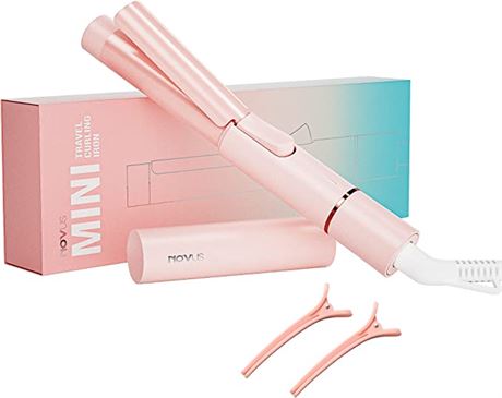 NOVUS Ceramic Mini 1 Inch Curling Iron for Short Hair