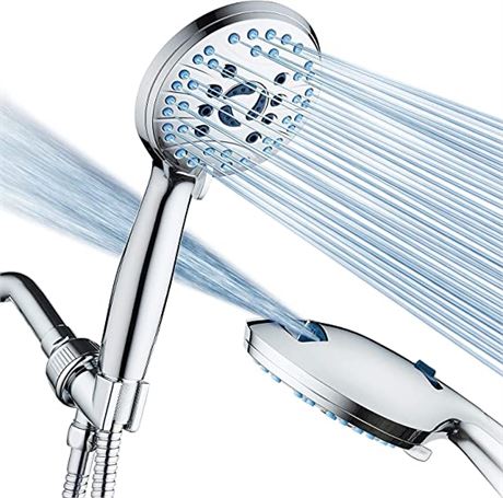 AquaCare Luxury Handheld Shower Flow Nozzle, Premium Chrome