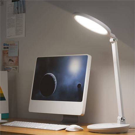 NPET Desk Lamp,Eye-Caring Panel Light - White