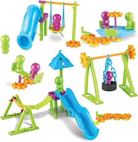 Learning Resources Playground Engineering & Design STEM Set, 104 Pieces