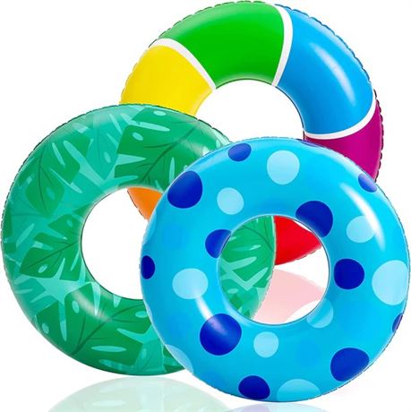 SLOOSH - 32in Pool Rings, 3 Packs