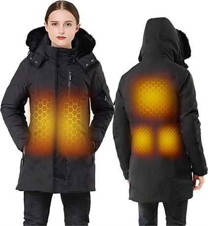 Graphene Plus Size Women's Heated Jacket, size Large