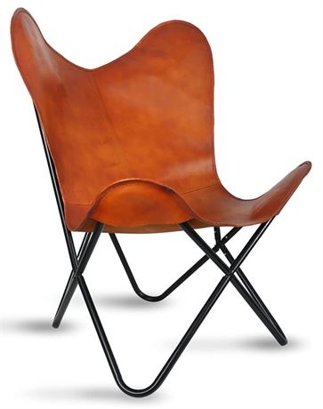 Handmade Leather Butterfly Chair