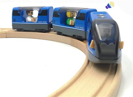 DSHMIXIA Battery Operated Train for Wooden Train Track