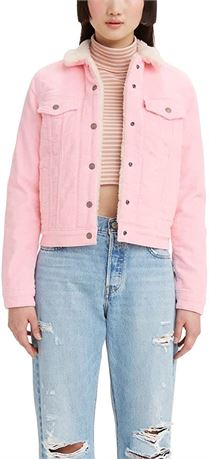 Levi's Women's Original Sherpa Trucker Jackets - Pink Medium