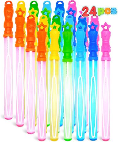 JOYIN 24 Pack 14�� Bubble Wands Assortment