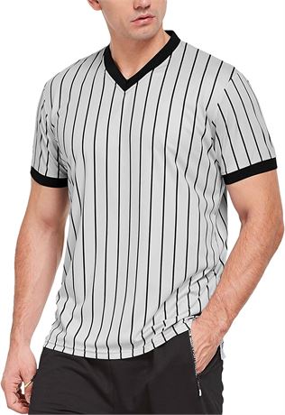 FitsT4 Officials Grey V-Neck Performance Referee Shirt XL