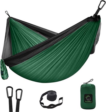 Grassman Hammock with Tree Straps - Green