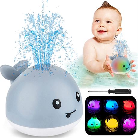 Baby Bath Toys Water Spray - Gray Whale