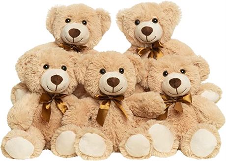 Quaakssi Teddy Bears Bulk 5 Packs