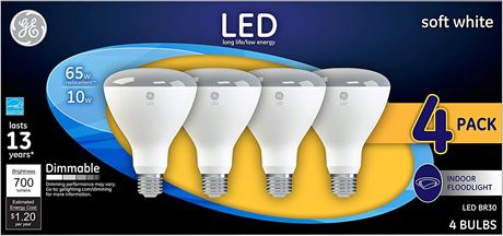 GE Lighting LED Indoor Floodlight Bulbs - 10 Pack