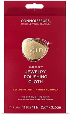 CONNOISSEURS Ultrasoft Jewelry Polishing Clothes, 11x14"