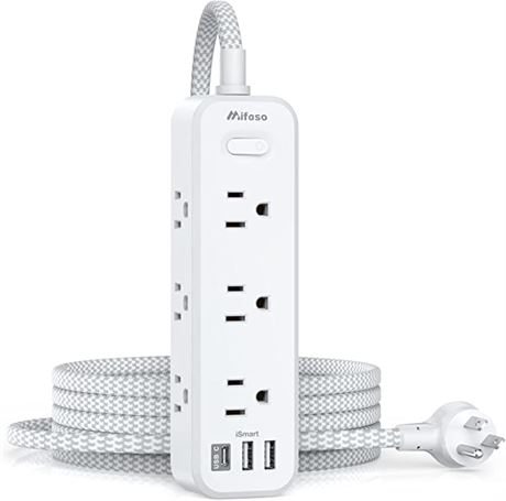 Power Strip Surge Protector with 9 Outlets 2 USB