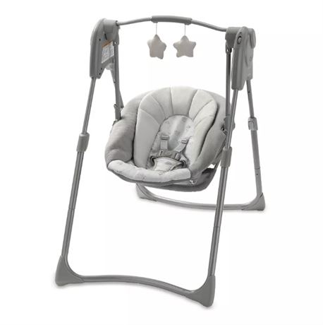 Graco Slim Spaces Compact Baby Swing Reign