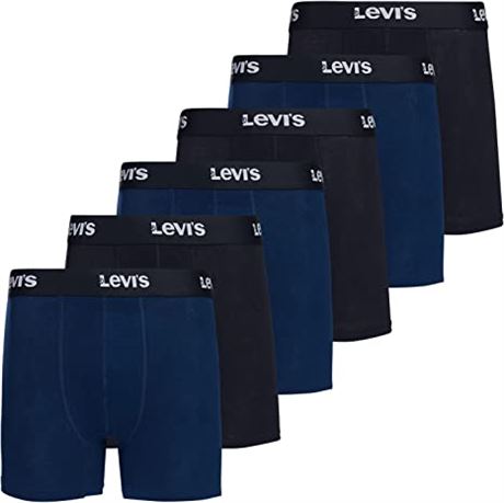 Levi's Mens Boxer Briefs Breathable Cotton Underwear for Men Pack of 6 - XL