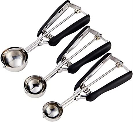 Cookie Scoop Set - Include 1 Tbsp/ 2 Tbsp/ 3Tbsp