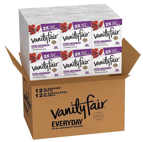 Napkins 80 Sheet 2 Ply 12 Pk