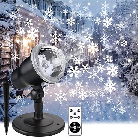 Christmas Projector, Holiday Snow with Wireless Remote Control