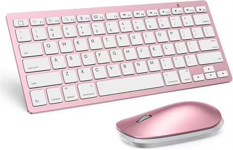 Wireless Keyboard and Mouse for iPad - Pink