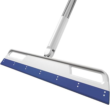 3-in-1 Adjustable Indoor Broom Sweeper, Floor Squeegee, Glass Wiper