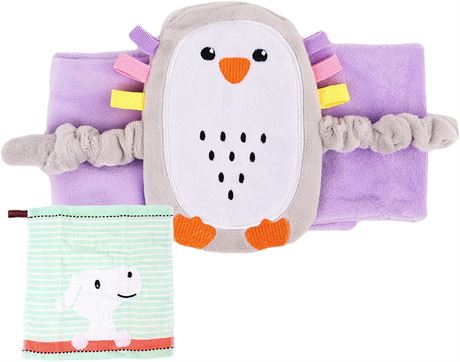 Superse Colic and Gas Relief for Newborns Baby Heating Pad Purple Penguin