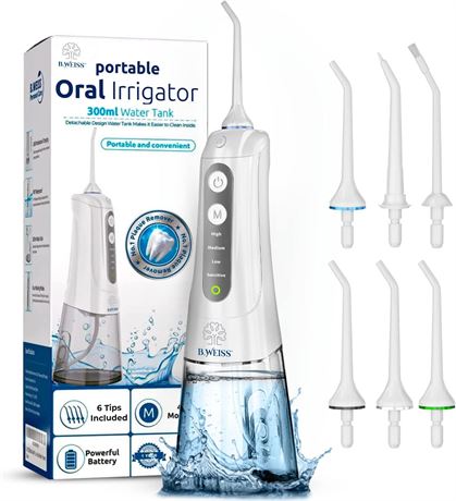 B. WEISS Cordless Portable Rechargeable Oral Irrigator