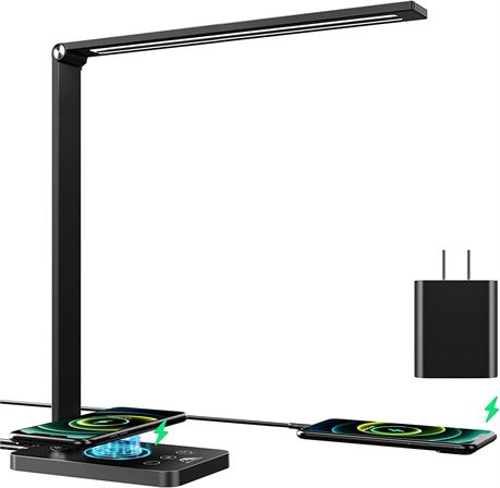 LED Desk Lamp with Wireless Charger