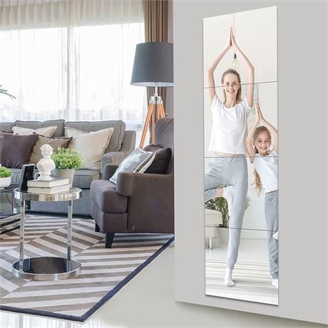 EVENLIVE� Full Length Mirror Tiles-14�_4 Pieces