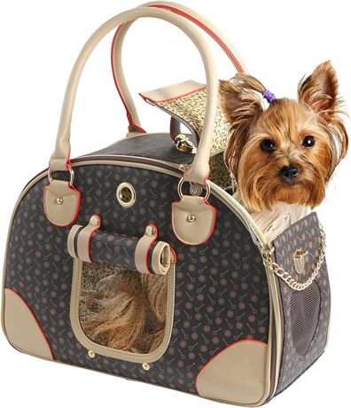 BETOP HOUSE Fashion Dog Carrier Brown Large