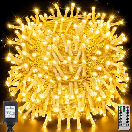 Ollny Christmas Lights Outdoor 800LED Warm White - 8 Modes