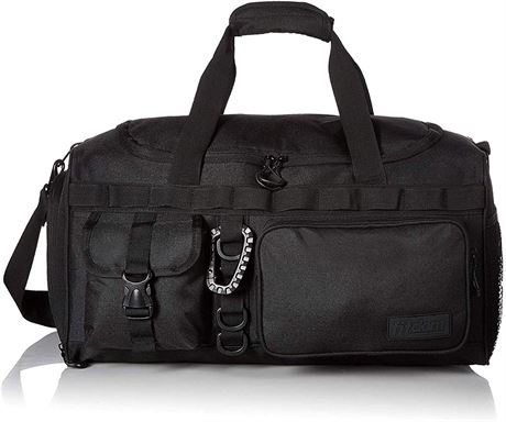 Fitdom 20" 32L Tactical Black Gym Duffle Bag