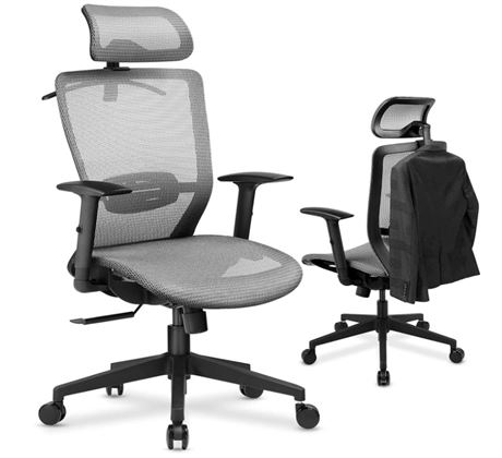 ComHoma Ergonomic Office Chair, Executive Mesh Desk Chair W/ Lumbar Support