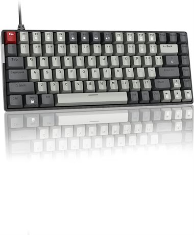 MageGee 75% Mechanical Keyboard Wired Gaming Keyboard Red Switches