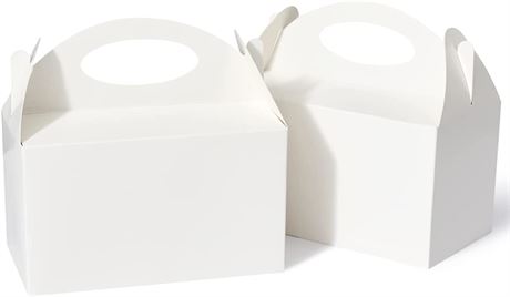 HappyHiram Party Favor Boxes - White - 30 Count