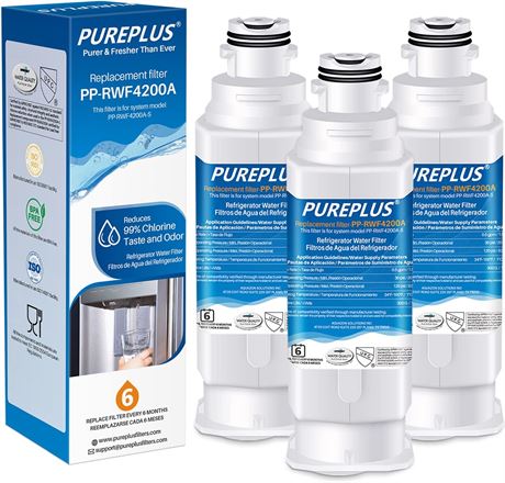 PUREPLUS PP-RWF4200A Water Filter Replacement for Samsung - 3 Pack