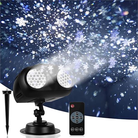 Snowfall Projector Lights,LED Snow Light Projection, IP65 Waterproof Snowfall