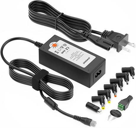 Powseed Universal 45W AC DC Power Adapter