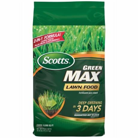 Scotts Green Max Lawn Food, 33.33 Lbs., 10 000 Sq. Ft.