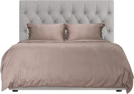 Hotel Sheets Direct 100% Duvet Cover 3 Piece Set - Queen - Sand