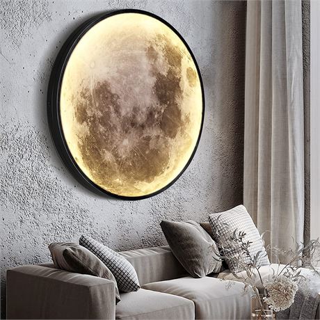 LEDIARY 23.6 inch" Dimmable Moon Wall Light