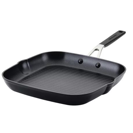 KitchenAid 11.25 Inch Hard Anodized Square Grill Pan