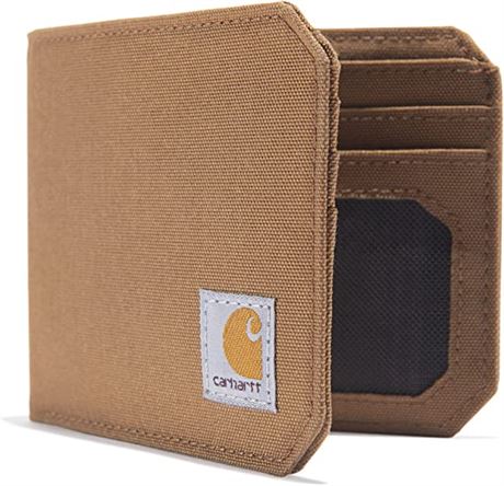 Carhartt Men's Bifold and Passcase, Durable Billfold Wallets