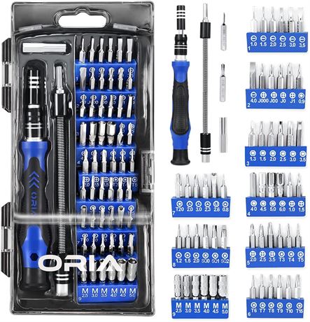 ORIA Precision Screwdriver Kit, Small Screwdriver Set, 60 in 1