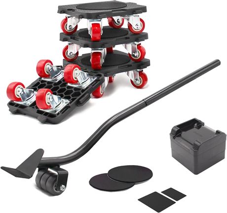 ONEON Furniture Mover w/Wheels & Lifter Set, 360� Rotation 660 Lbs Capacity