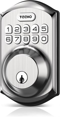 TEEHO TE001 Keyless Entry Door Lock with Keypad Satin Nickel