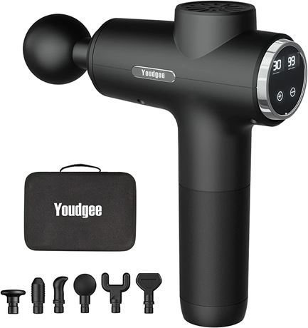 Youdgee Massage Gun Deep Tissue for Back, Neck, Shoulder, Leg Pain Relief