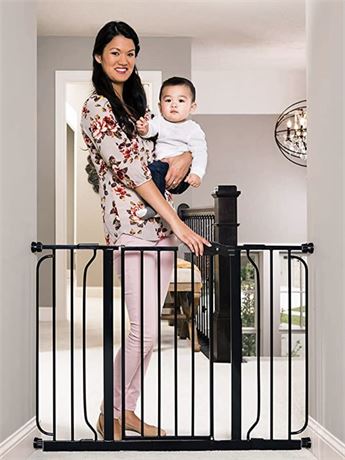 Regalo Black Extra Wide Metal Pet Gate